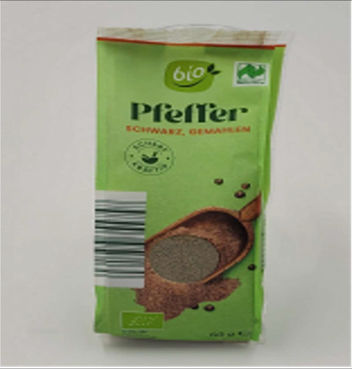 Bio Naturland Pfeffer schwarz gemahlen, 60 Gramm