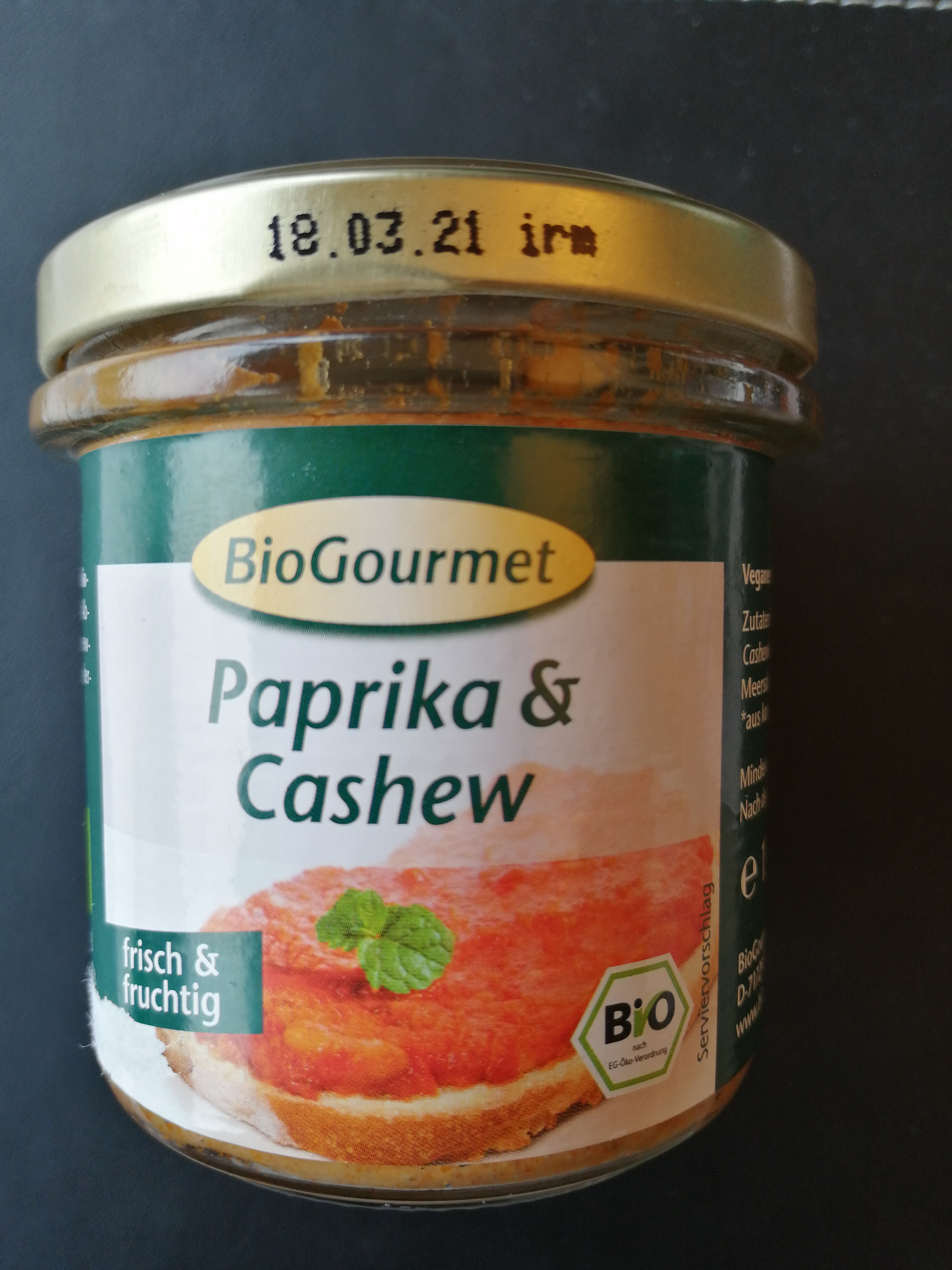 Lebensmittelwarnung – Paprika &amp; Cashew Brotaufstrich, 130 g – ps3dev.de